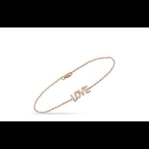 Diamond heart bracelet